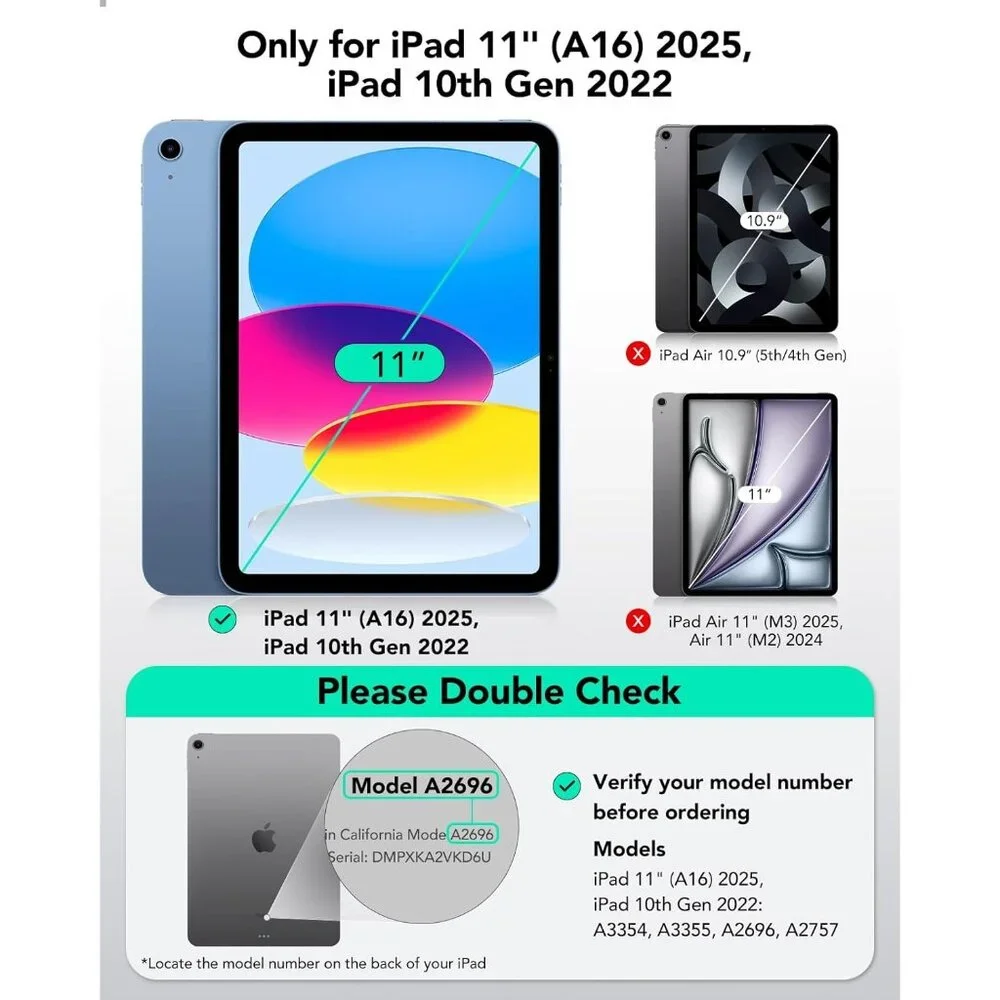 ESR 2 Pack Paper-Feel Screen Protectors - iPad 11th/10th Gen